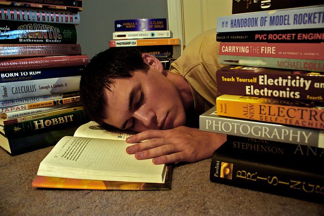 Unavený student