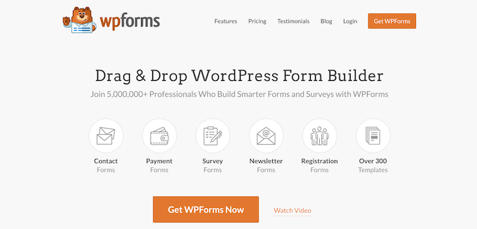 WPForms - webová stránka