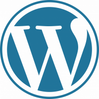 Wordpress logo. Zdroj: commons.wikimedia.org